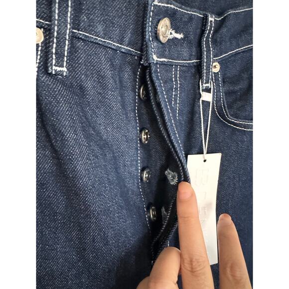 EB Denim High Rise Straight Jeans in Midnight 28” - Picture 7 of 8